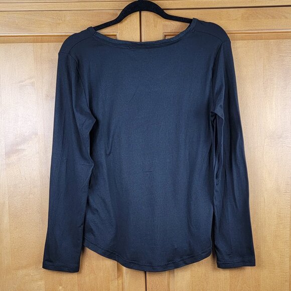 Rae Dunn Black Orange Boo Long Sleeved Tee - S - Picture 5 of 7